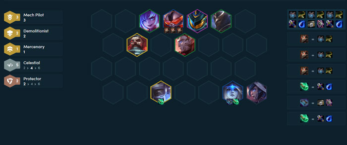 Đội hình chuẩn Vũ Trụ - Phi công