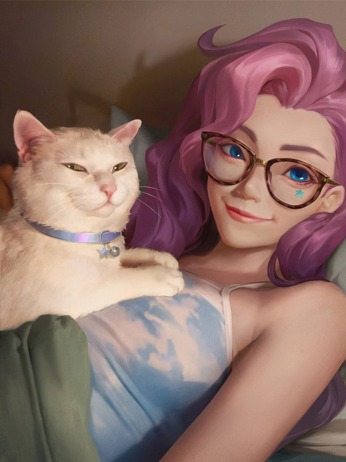 Bật mí là con mèo của cô có tên là Bao (Bánh Bao)