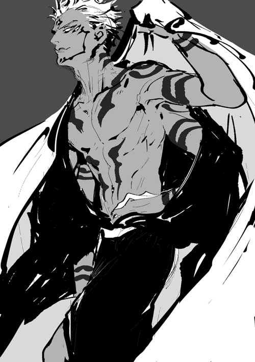 Ngoại hình của Sukuna