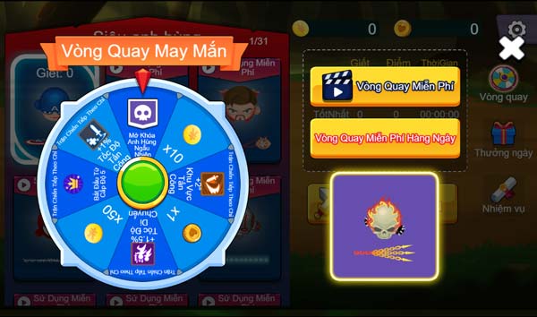 Hệ thống vòng quay may mắn