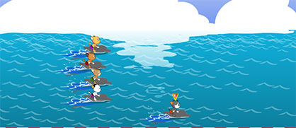 Đánh máy thi bơi