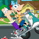 Phineas và Ferb lái mô tô