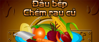 Đầu bếp chém rau củ