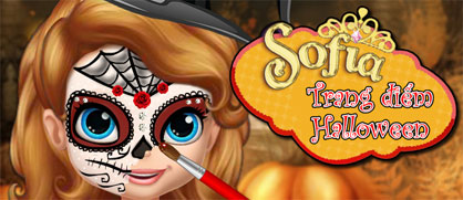 Sofia trang điểm Halloween