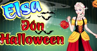 Elsa đón Halloween