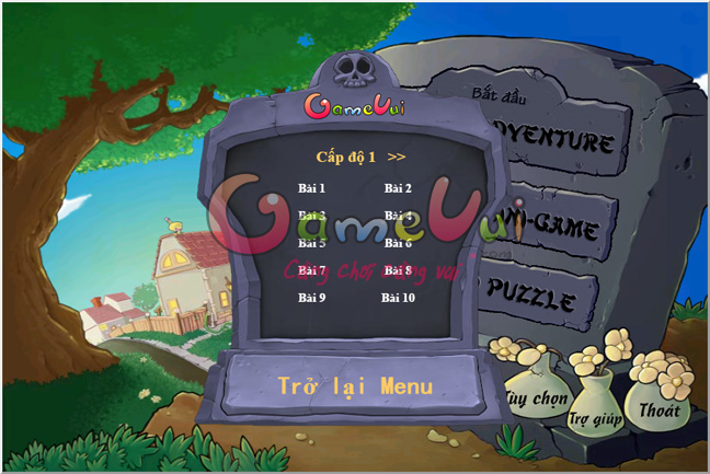 Chọn chế độ chơi - Hoa quả nổi giân 2