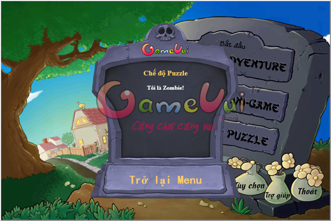 Chế độ Puzzle trong game Plants vs Zombies 2