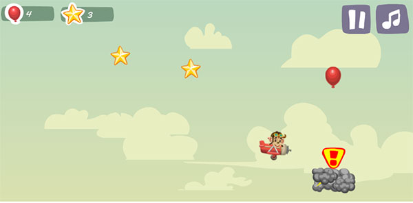 Khỉ con lái máy bay