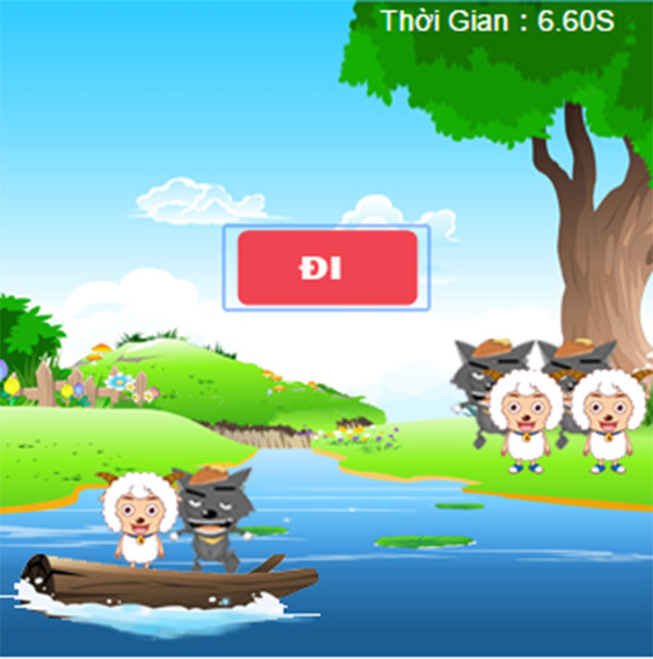 đưa cừu qua sông