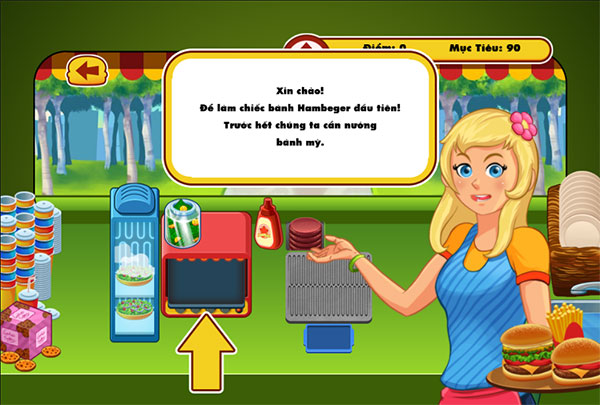 Tiệm bánh hamburger