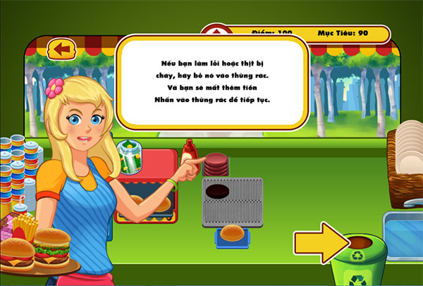 Tiệm bánh hamburger