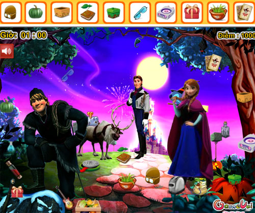 Elsa tìm đồ vật ẩn