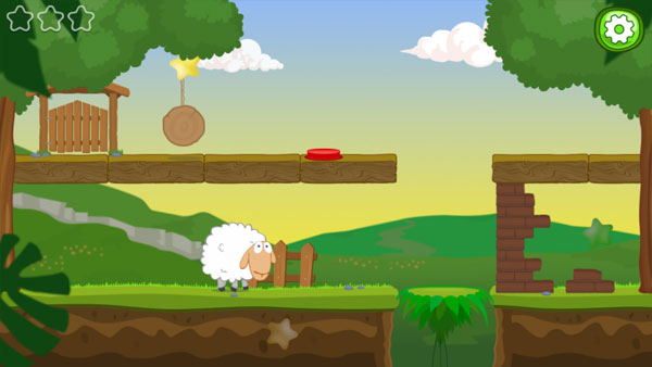 Màn hình chơi game Cừu trắng về nhà