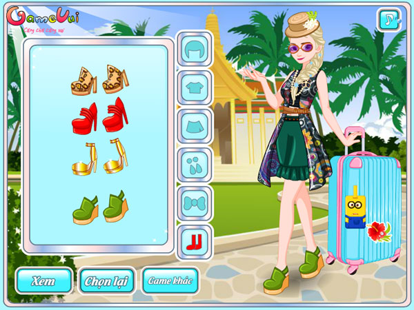 Chọn trang phục cho Elsa du lịch Thái Lan