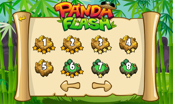 Chọn level trong Kiếm khách Panda