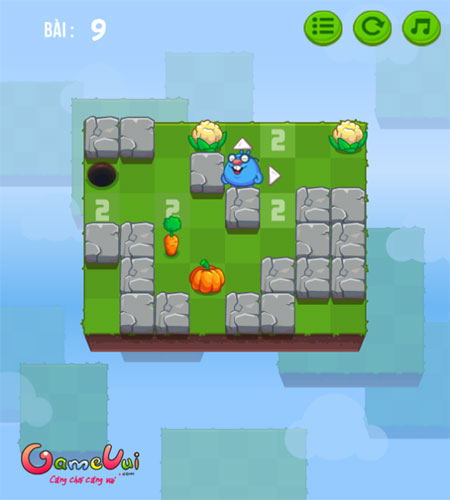 Màn hình chơi game Chuột chũi tìm đường