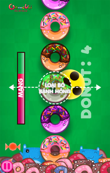 Màn hình chơi game Phân loại bánh Donut