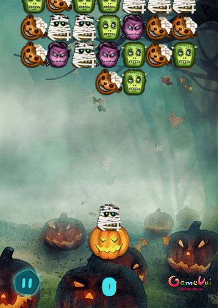 Màn hình chơi game Xếp hình Halloween