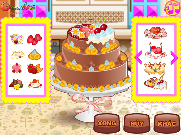 Trang trí Bánh kem Socola 2