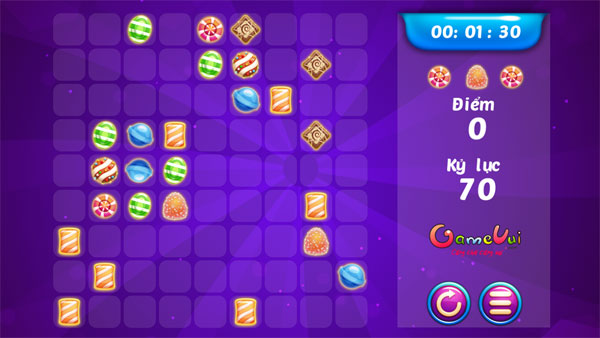 Màn hình chơi game Line kẹo ngọt