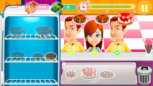 Màn hình chơi game Tiệm bánh Tina