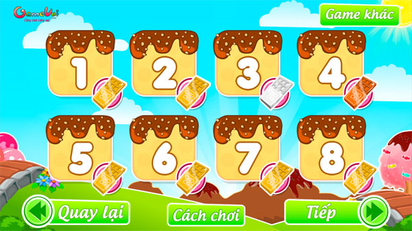 Chọn bài chơi Tiệm bánh Tina