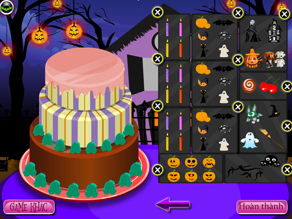 Trang trí Bánh kem Halloween