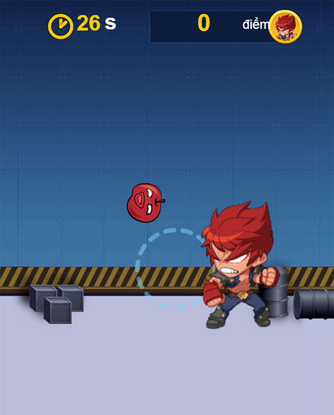 Màn hình chơi game Contra đả táo