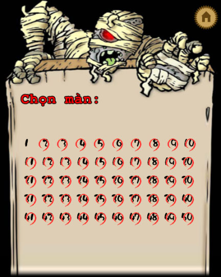 Chọn bài chơi Khám phá lăng mộ