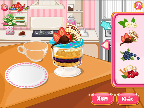 Trang trí Món tráng miệng Trifle