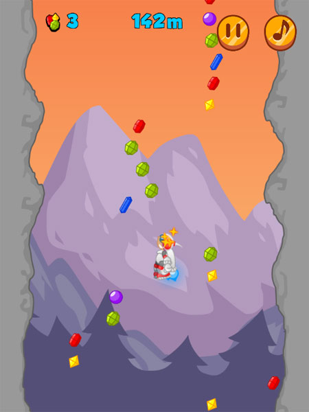 Màn hình chơi game Người tên lửa