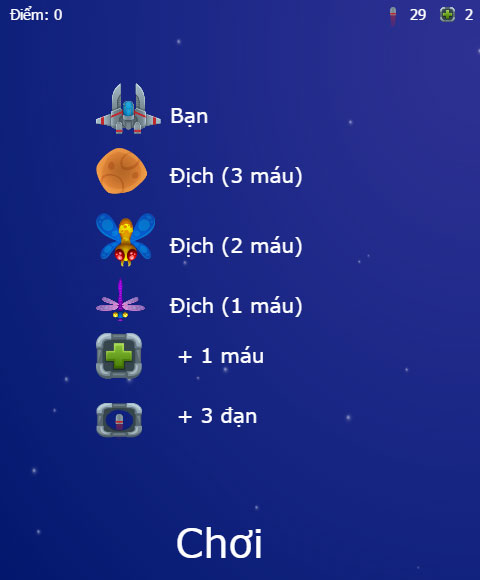 Giới thiệu game Diệt bọ không gian