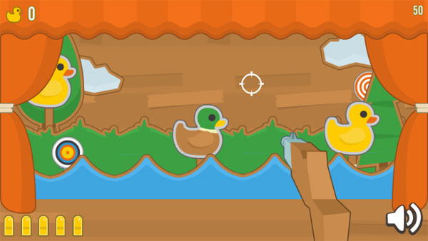 Màn hình chơi game Bắn vịt Carnival