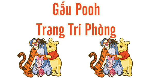 Pooh trang trí phòng