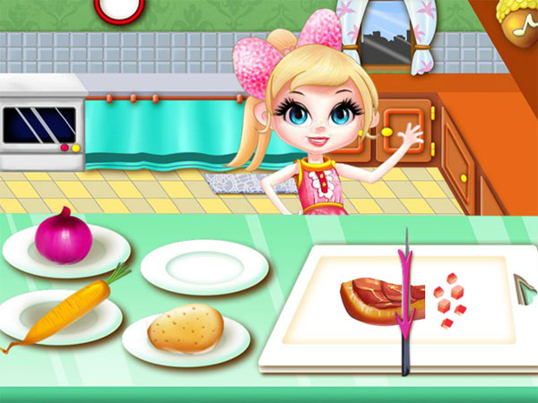 Chuẩn bị rau củ nhồi vào Gà tây nướng