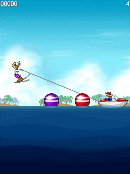 Màn hình chơi game Vịt lướt ván