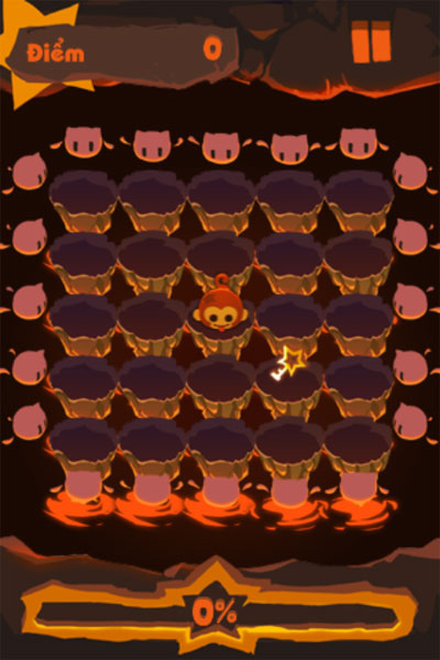 Màn hình chơi game Khỉ con lém lỉnh