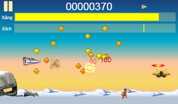 Màn hình chơi game Giải cứu phi công