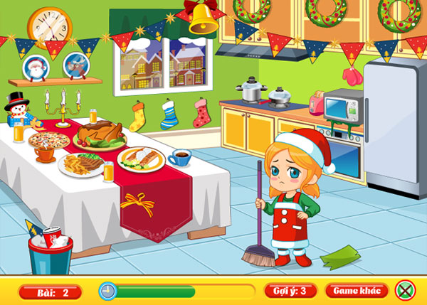 Dọn bếp trong Giáng sinh dọn nhà