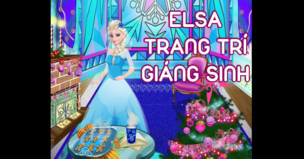 Elsa trang trí giáng sinh