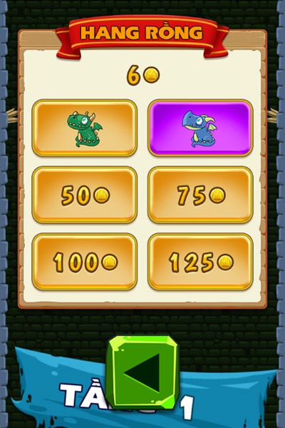 Chọn nhân vật trong Rồng leo tháp