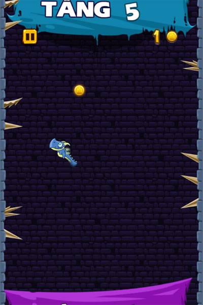 Màn hình chơi game Rồng leo tháp