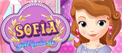 Sofia giặt quần áo