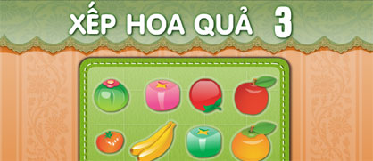 Xếp hoa quả 3