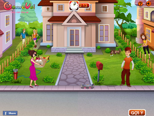 Chọc phá cô hàng xóm