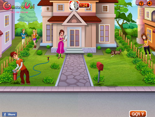 Chọc phá cô hàng xóm