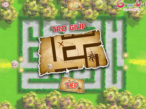 Elsa thoát khỏi mê cung