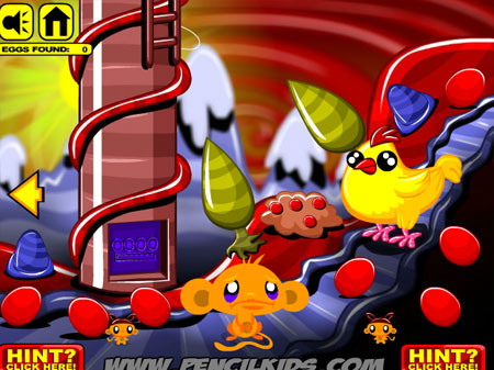 Chú khỉ buồn tìm trứng