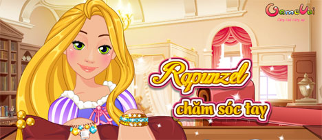 Rapunzel chăm sóc tay