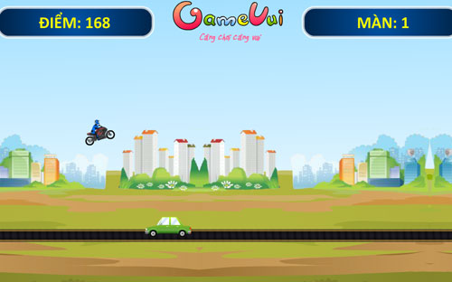 Lái mô tô liều mạng